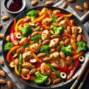 almond chicken stir fry